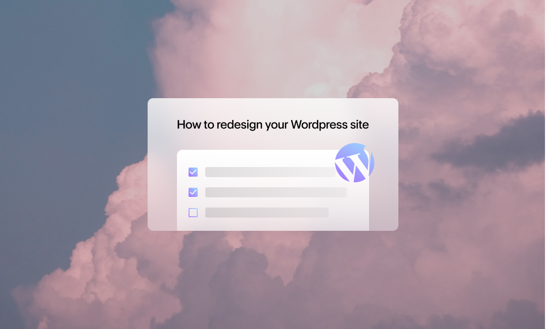 redesign wordpress website